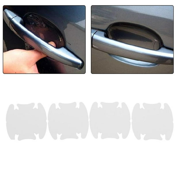 Universal DIY Invisible Car Door Handle Scratches Protective Protector Films 4Pc